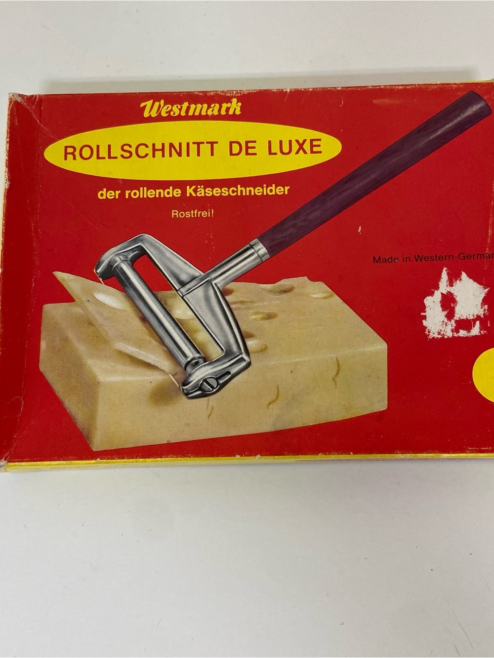 Westmark Rollschnitt Stainless Steel Roller Style Cheese Slicer Germany Vtg